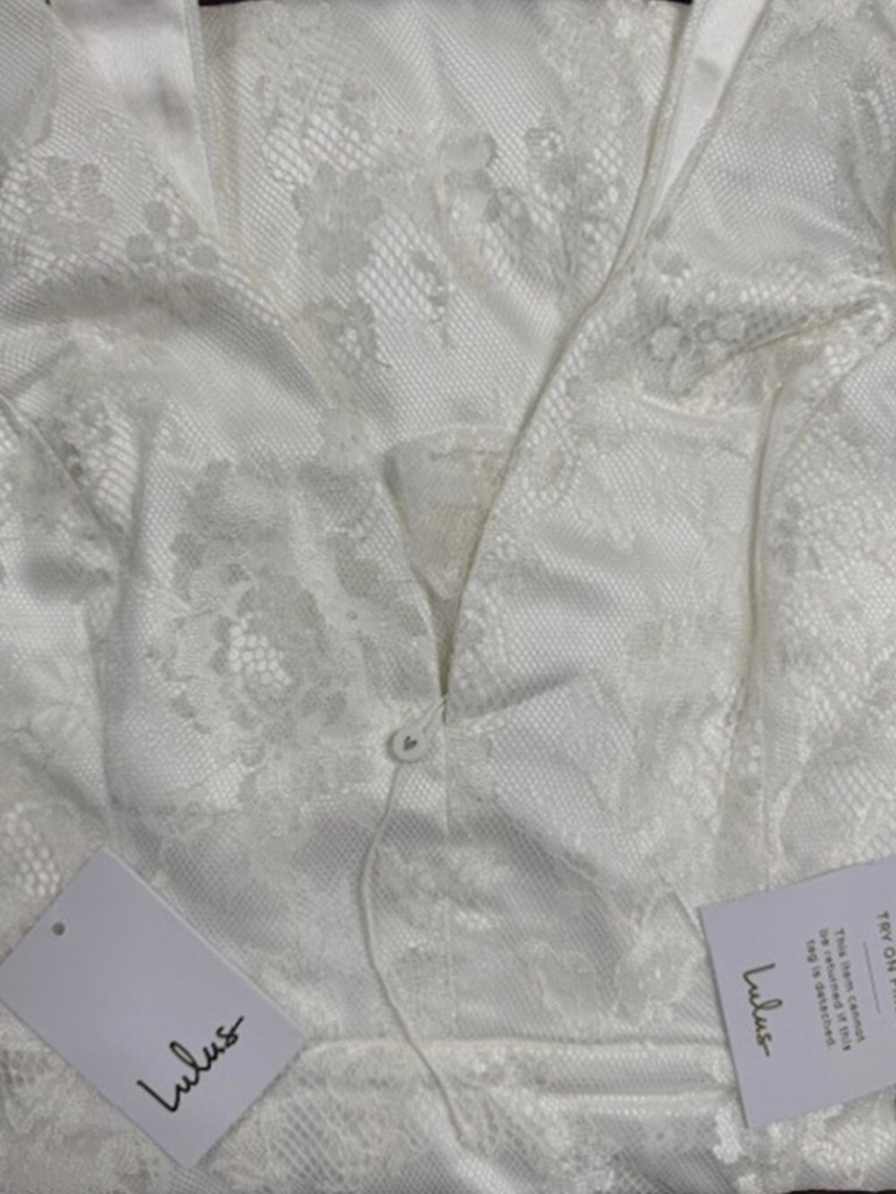 Lulus Made for Forever White Lace Mermaid Maxi Dress NWT - Picture 8 of 10